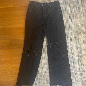 Black Ripped Zara Jeans